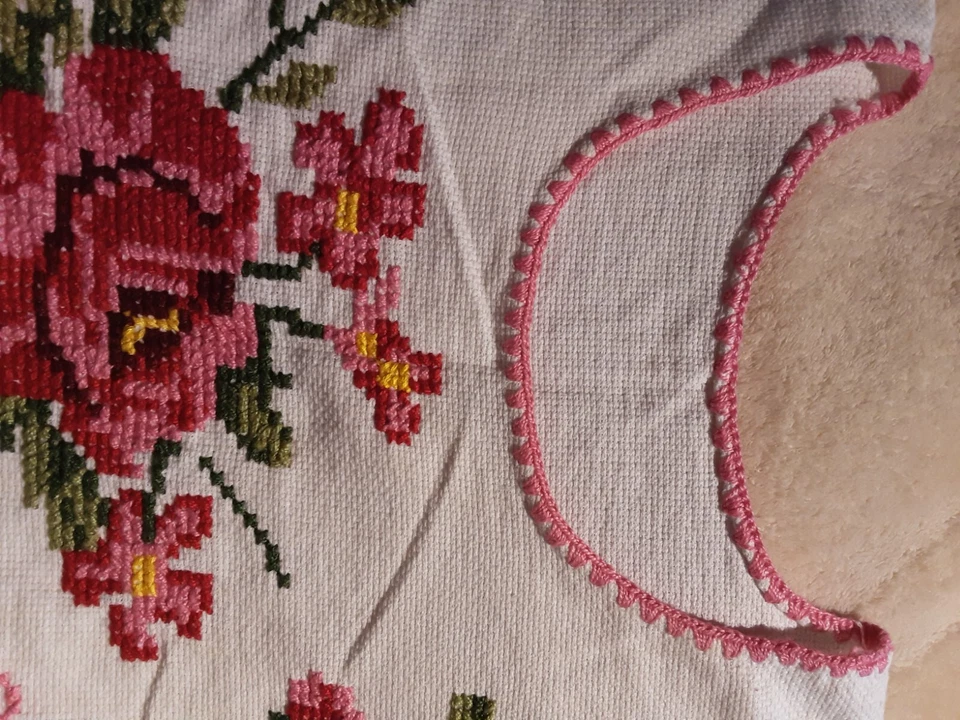 Mexican Blouse Cross stich white L - Image 2 of 4