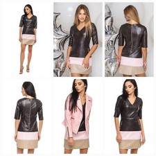 LEATHER FASHION DESIGNER WOMEN DRESS