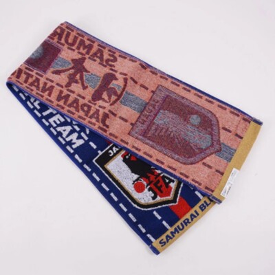 JFA Japan National Soccer Team Towel Muffler Samurai Blue
