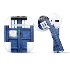 Skins Wraps compatible for Apple Airpods Phone booth, Tardis call box