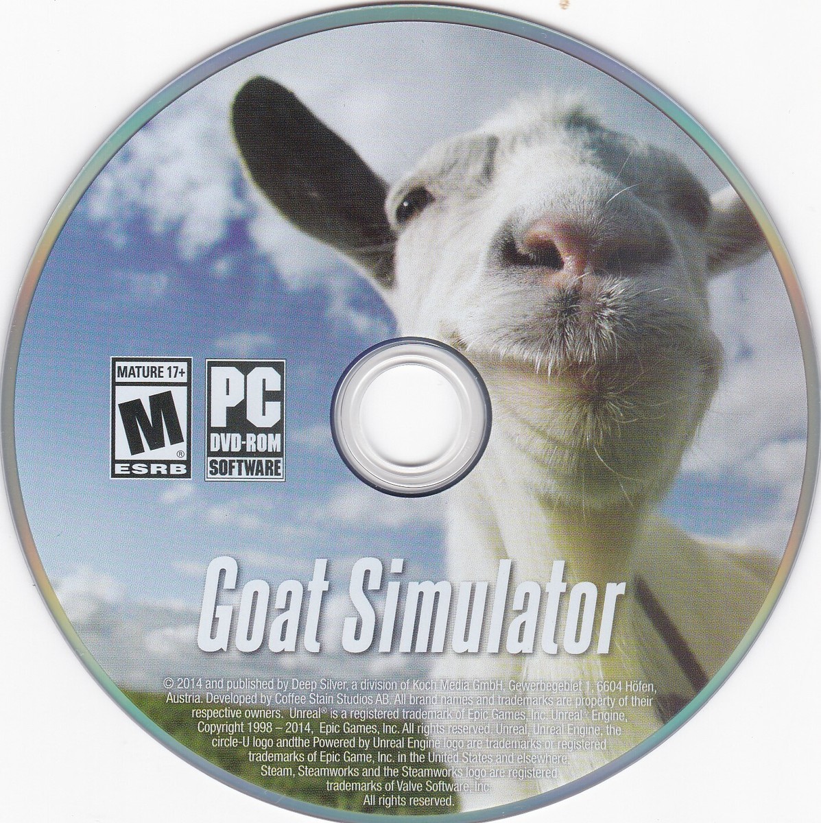 Goat Simulator (PC DVD-ROM, 2014, Deep Silver) *DISC ONLY