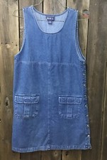 Vintage Women s Blue J Jumper Dress Size M Denim
