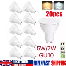 20x 120° GU10 LED Globe Bulb Light Spotlight Warm Cool White Lamp DownLight 220V