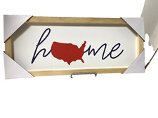 Americana Picture 6 3/4 x16" Wood Frame New