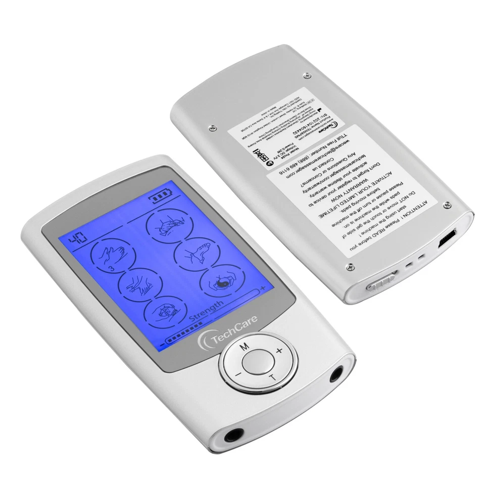 Dispositivo estimulador muscular unidade dezenas 24 modos de massagem para aliviar dor nas costas - Imagem 3 de 4