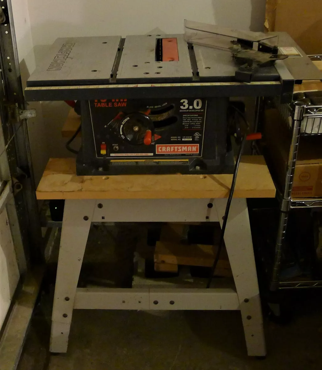 10 Inch Craftsman Table Saw 3 HP 137.218100
