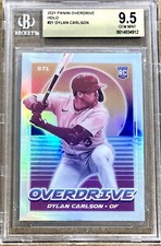 2021 Panini Overdrive #21 Dylan Carlson HOLO SILVER PRIZM BGS 9.5 GEM MINT RC