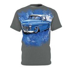 55 Chevy 3100 pickup American muscle Unisex Cut & Sew T-shirt (AOP)