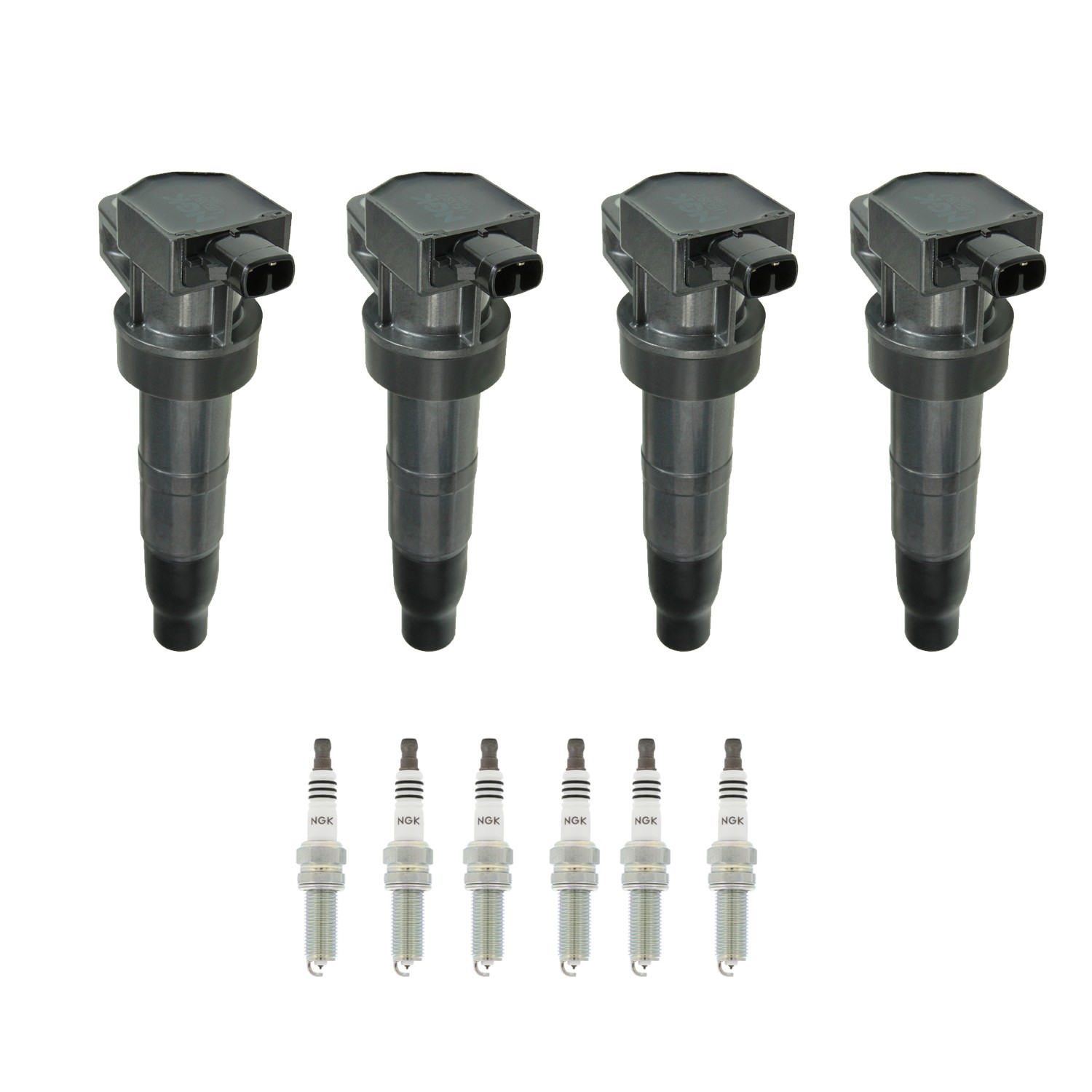 NGK 6 Ignition Coil 6 Iridium Spark Plugs Kit For Genesis Borrego 3.8 V6