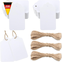 GeschenkanhäNger Aus Kraftpapier 7X4Cm Mit Juteschnur FüR DIY Verpackungen, Bast