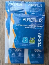 PUREPLUS RWF4700AC Replacement Refrigerator Water Filters x 2 Plus AF004 Filter