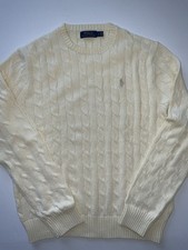 NWOT 398 Polo Ralph Lauren Iconic Cable-knit Cotton Sweater - Large