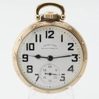1954 HAMILTON GRADE 992B 10K G.F. POCKET WATCH--21j--16s--RAILROAD GRADE RUNNING