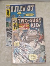 Lote de 2 cómics de Marvel Comics Group Two-Gun Kid #95 Outlaw Kid #4 Severin
