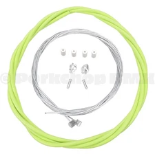 Basic Bicycle Brake Cable Kit for BMX/MTB - NEON GREEN