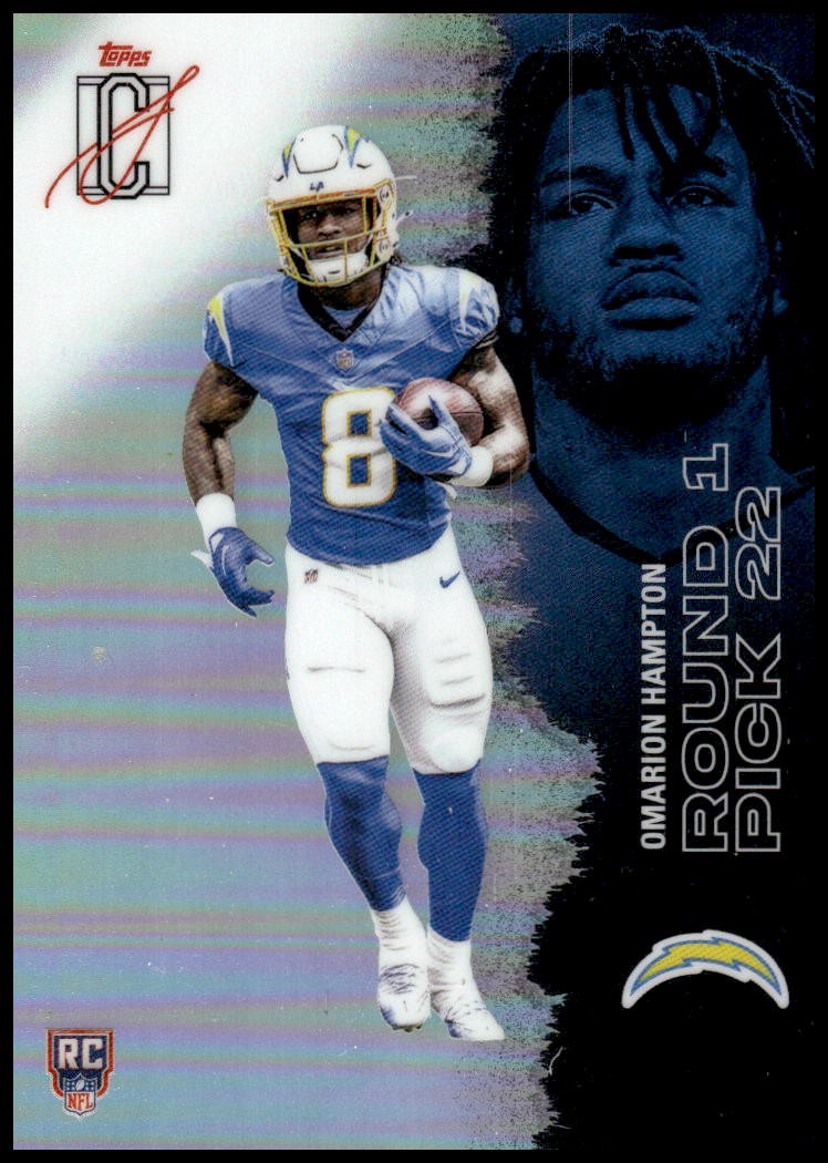 2025 Topps Signature Class #109 Omarion Hampton Chrome Refractor