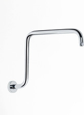 S Shaped Shower Arm with Flange,High Rise Shower Head Extension Arm Chrome,Pu9D0