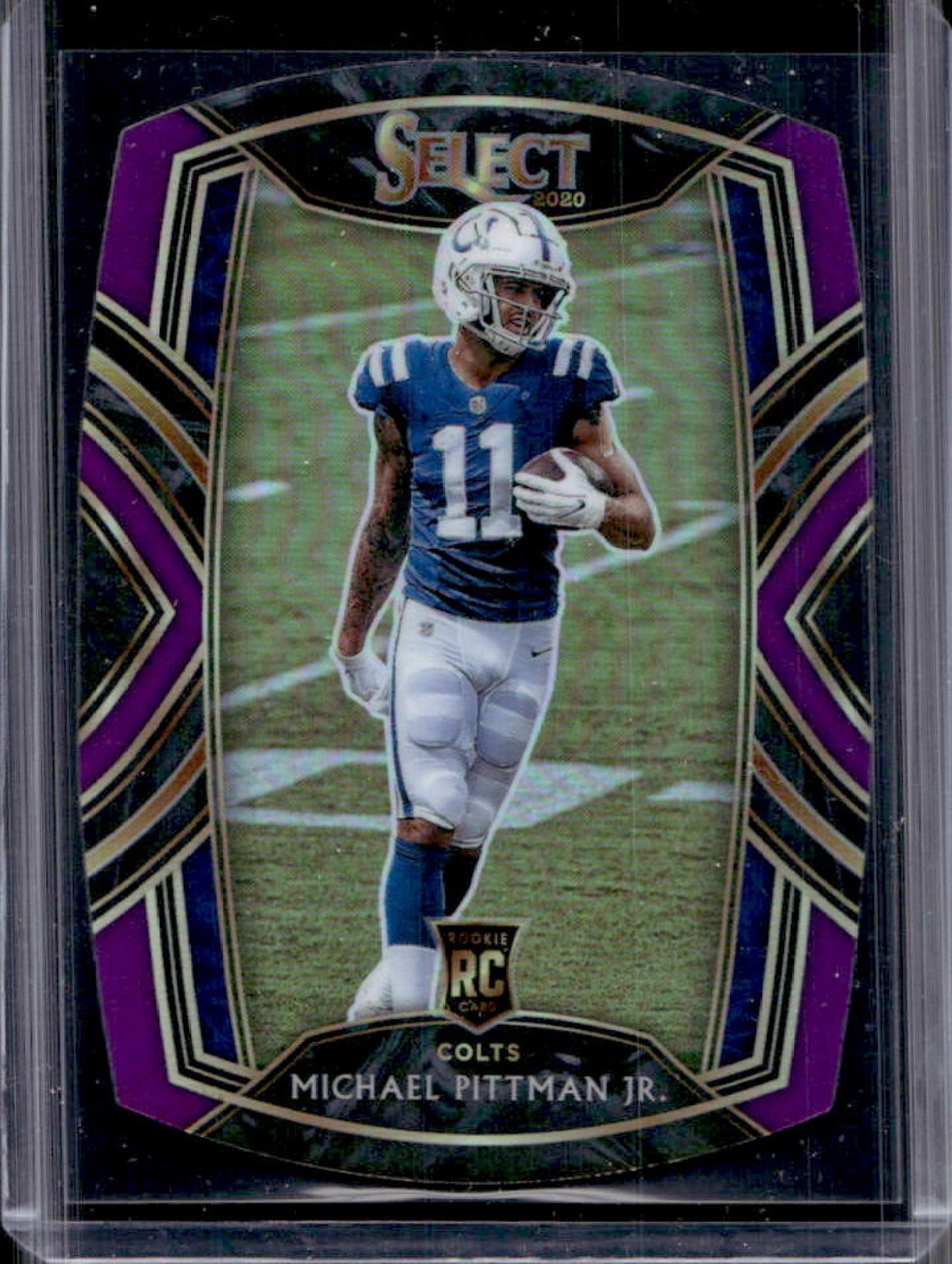 Michael Pittman Jr. Panini Select #262 Die-Cut Purple Prizm