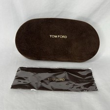 Tom Ford Large Unisex Brown Velvet Clamshell Hard Case