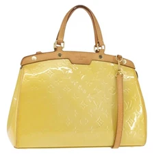 LOUIS VUITTON Monogram Vernis Blair MM Bag 2way Citrin M90108 LV Auth 145836