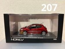NOREV 1/43 Peugeot 207 Red Hatchback Model Car Used 14+
