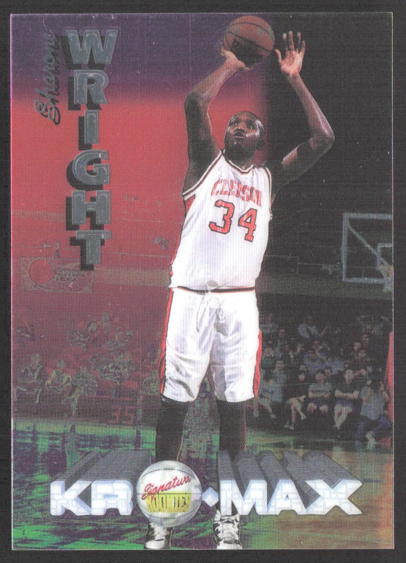 Sharone Wright 1995 Signature Rookies Kro-Max Autographs #3 Clemson Tigers /2100
