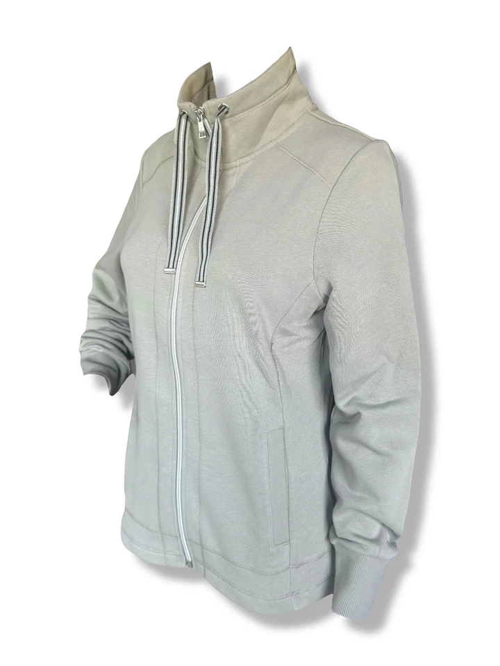 Joy Damen Jacke TATJANA Salbeigrün Sweatjacke Soft Touch - Bild 2 von 3