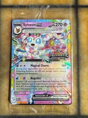 Pokemon Sylveon EX 041/131 Prismatic Evolutions Stamp Promo Sealed 
