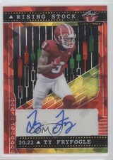 2022 Leaf Valiant Rising Stock Red Crystals /4 Ty Fryfogle #RS-TF1 Auto 0w8f
