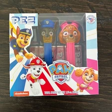 PEZ Paw Patrol Gift Set Chase & Skye Candy Dispensers NIB