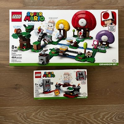 Lego 71368 Super Mario Toad's Treasure Hunt & 71364 Whomp's Lava Trouble SEALED