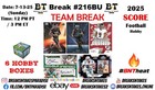 Detroit Lions 2025 Panini Nfl Score Football Hobby 6 Box Break #216Bu