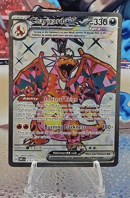 Pokémon TCG Sv03: Obsidian Flames Charizard EX Ultra Rare Holo English 215/197