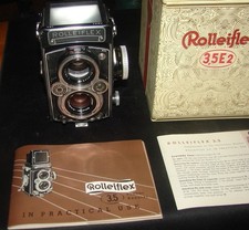 Rolleiflex 3.5E2 TLR Camera--Original Box and Instructions--Parts or Restoration