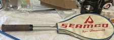 VINTAGE KEN ROSEWALL SEAMCO TENNIS RACKET AND ROSEWALL TENNIS TRAINER