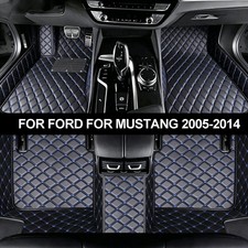 Luxury Car Floor Mat Custom Fit For Mustang 2005-2014 Waterproof Nappa Leather Luxury Car Floor Mat Custom Fit For Mustang 2005-2014 Waterproof Nappa Leather