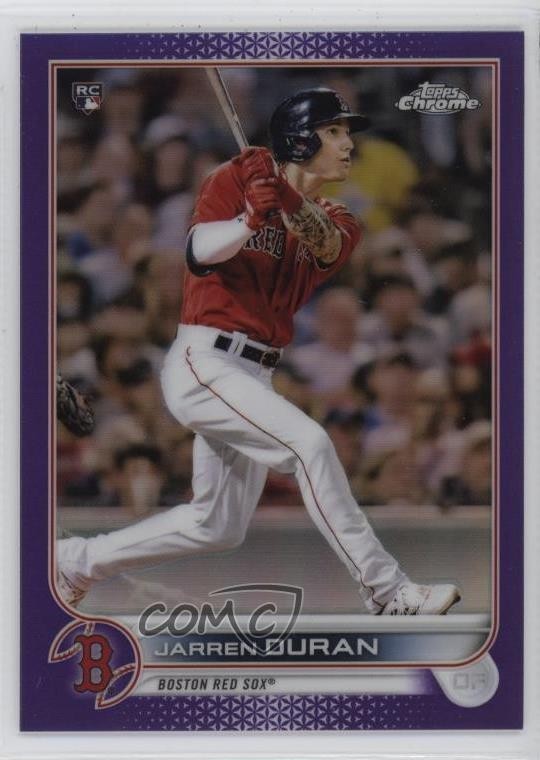 2022 Topps Chrome Purple Refractor 144/250 Jarren Duran #113 13c1