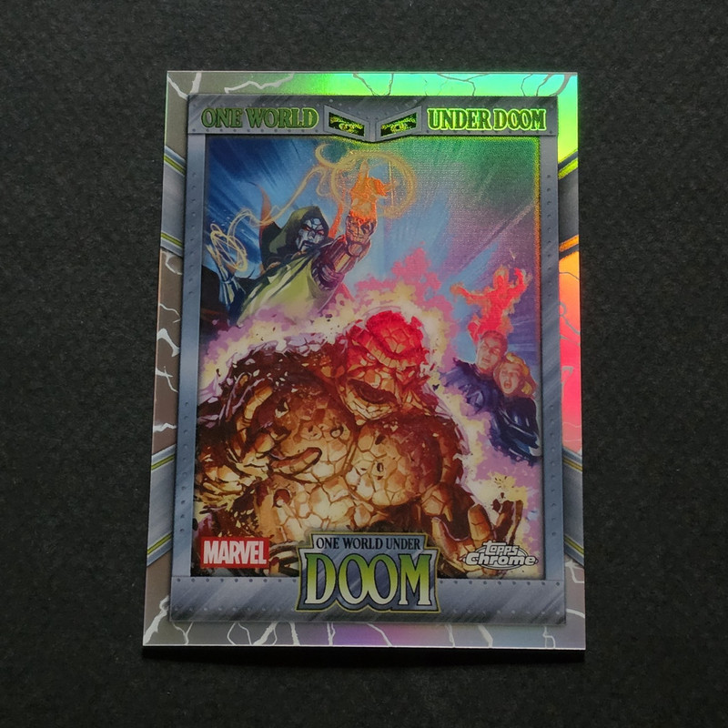 2026 Topps Marvel Topps Chrome One World Under Doom Refractor Emporer Doom OW-07