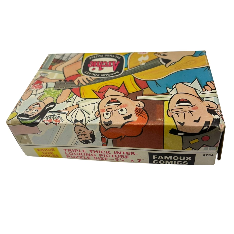 Bantam Pocket Archie Triple-Thick Interlocking Picture Puzzle Game Size 5 1/8x7" - Image 4 of 4