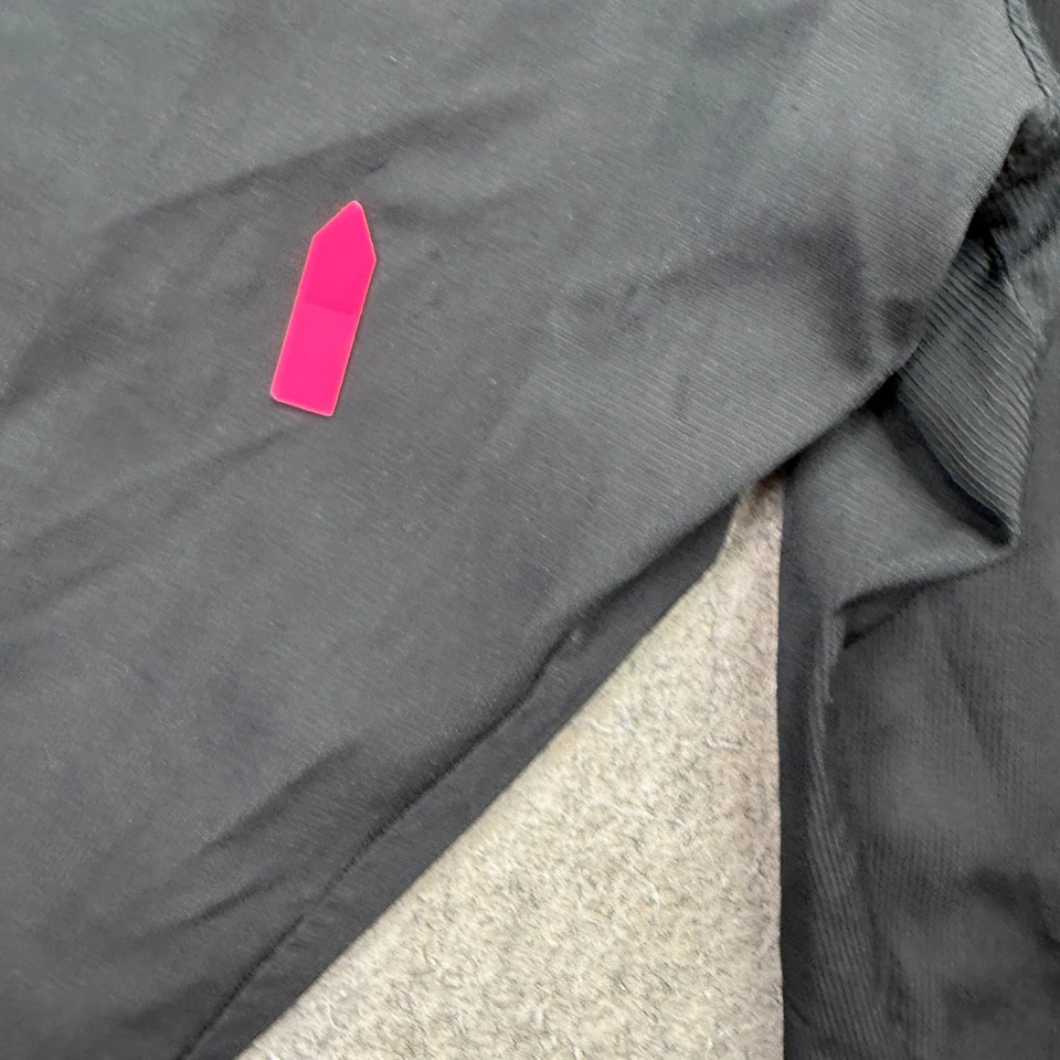 Under Armour Windbreaker Track Pants Men L Black Ankle Zip Loose 30" Tapered - Image 4 of 4