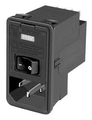 1Pc TE CONNECTIVITY CORCOM PS0SXDS60 Filtered IEC Power Entry Module, IEC C