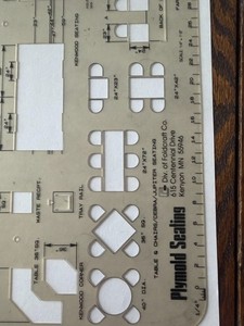Commercial Kitchen Template Stencils - Hobart, Plymold, and Gildesigns