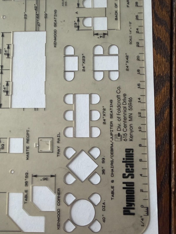 Commercial Kitchen Template Stencils - Hobart, Plymold, and Gildesigns