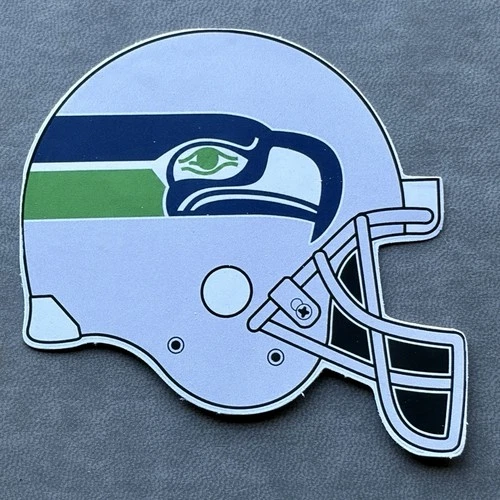 Vintage NFL Seattle Seahawks Football Helmet Sticker 3” Throwback