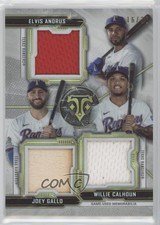2020 Topps Triple Threads Relic Combos 16/36 Joey Gallo Elvis Andrus 0xz8