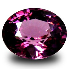 1.05 ct AAA Super-Excellent Oval Shape 7 x 6 mm Pinkish Red Rhodolite Garnet