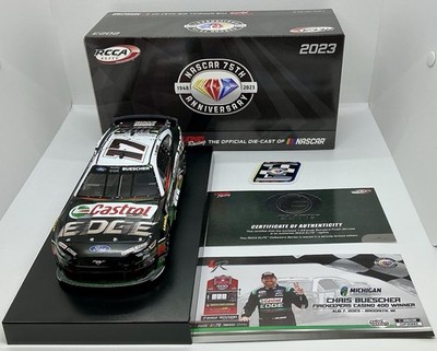 2023 1/24 #17 Chris Buescher Castrol Edge Michigan Win ELITE Mustang 1 of 163