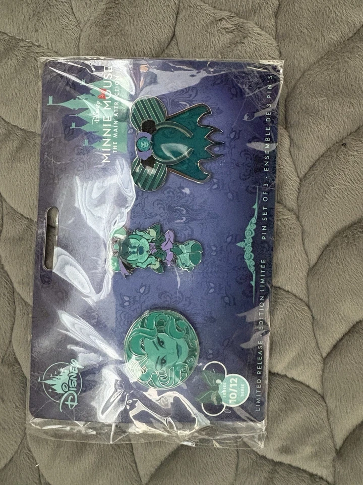 Disney Minnie Main Attraction Haunted Mansion уши и булавки — Хэллоуин 10/12 новые с ценниками - Изображение 3 из 4