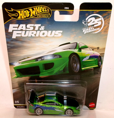 2026 HOT WHEELS PREMIUM FAST & FURIOUS 1/5 GREEN 1995 MITSUBISHI