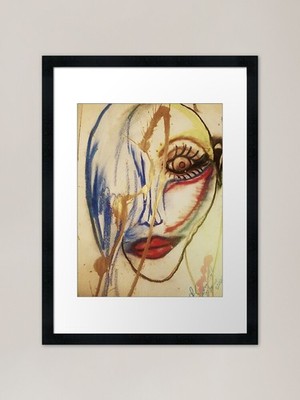 Drag me pretty. Gerahmter Kunstdruck gerahmtes Wandbild Poster Leinwanddruck Bild